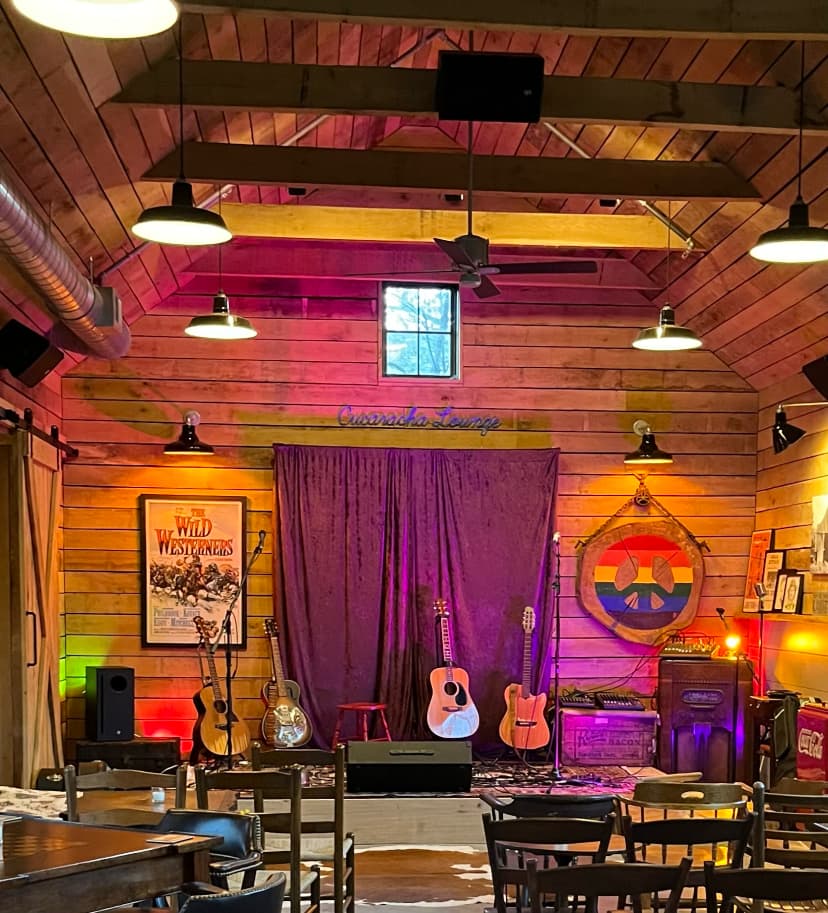 The stage
